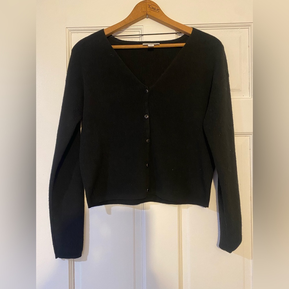 Black cardigan